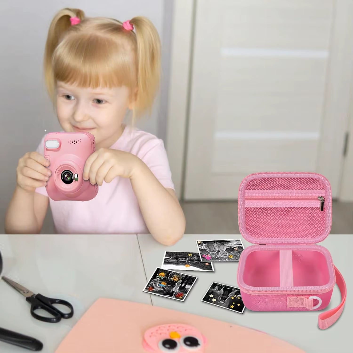 (Box Only) Kids Instant Print Camera Case Compatible with Gofunly Camera, Digital Camera Bag for Esoxoffore/ for LETSHAHA