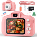 Kids Camera for Girls Boys 32GB 1080HD Selfie Digital Cameras Video Toddler Toys Christmas Birthday Gift Age 3-10, Pink